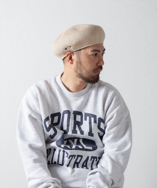 RACAL(ラカル)の「Cotton Braid Beret2 / コットンブレードベレー2(ハンチング/ベレー帽・メンズ・グレー/ベージュ/ベージュ系その他/ブラウン/ブラック・LARGE/MEDIUM)」の21枚目の写真