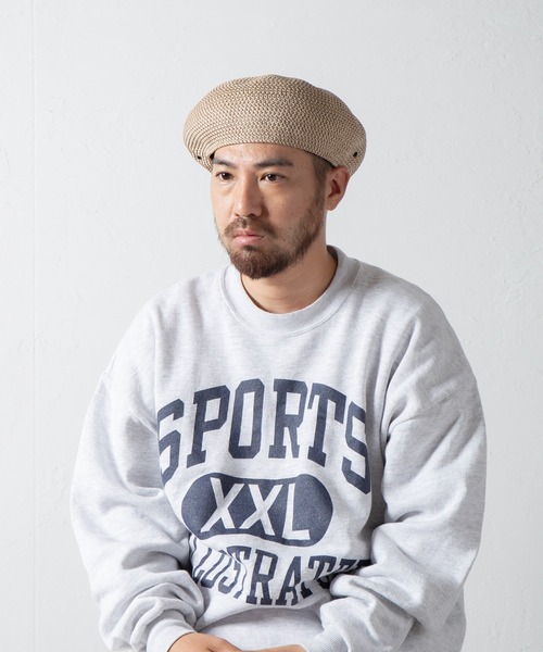 RACAL(ラカル)の「Cotton Braid Beret2 / コットンブレードベレー2(ハンチング/ベレー帽・メンズ・グレー/ベージュ/ベージュ系その他/ブラウン/ブラック・LARGE/MEDIUM)」の11枚目の写真