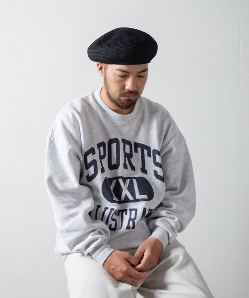 RACAL(ラカル)の「Cotton Braid Beret2 / コットンブレードベレー2(ハンチング/ベレー帽・メンズ・グレー/ベージュ/ベージュ系その他/ブラウン/ブラック・LARGE/MEDIUM)」の8枚目の写真