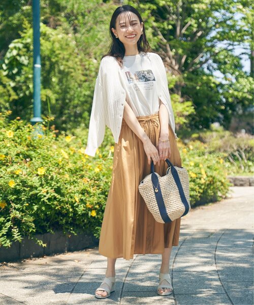 ikka（イッカ）の「雑材カラー持ち手2WAYバッグ（ショルダーバッグ・レディース・オフホワイト/ブラック/ネイビー/イエロー・FREE）」の20枚目の写真