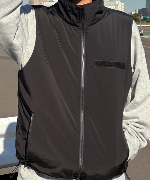 kutir（クティール）の「スタンドネックミリタリーベスト（ベスト・メンズ・ブラック/アイボリー・MEDIUM/LARGE）」の11枚目の写真