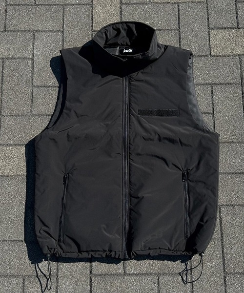 kutir（クティール）の「スタンドネックミリタリーベスト（ベスト・メンズ・ブラック/アイボリー・MEDIUM/LARGE）」の16枚目の写真