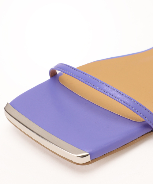 LE TALON（ルタロン）の「《追加》GRISEスクエアアンクルストレッチフラットサンダル（サンダル・レディース・ブラック系その他/パープル/ホワイト・SMALL/MEDIUM/LARGE/X-LARGE）」の14枚目の写真