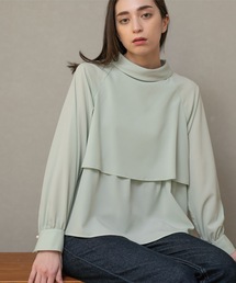 OPAQUE.CLIP | ロールカラージョーゼットブラウス(シャツ/ブラウス)