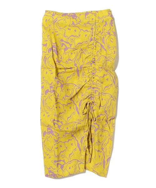 Ray BEAMS(レイビームス)の「OAS / Mashed Lollo Linen Skirt(スカート・レディース・イエロー・X-SMALL)」の2枚目の写真