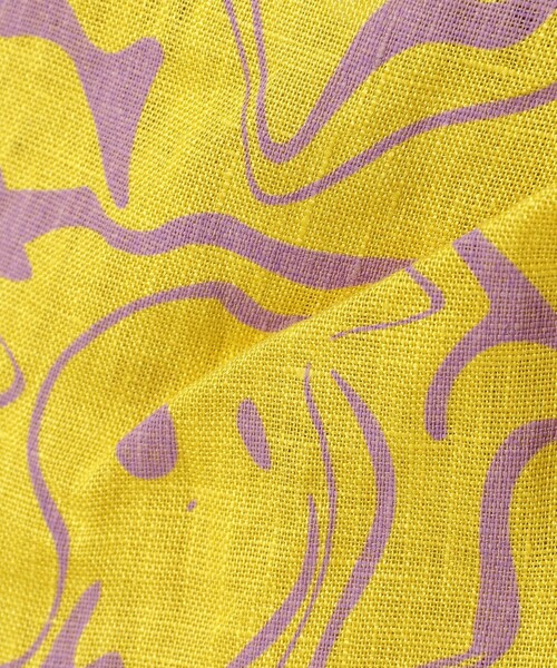 Ray BEAMS(レイビームス)の「OAS / Mashed Lollo Linen Skirt(スカート・レディース・イエロー・X-SMALL)」の4枚目の写真