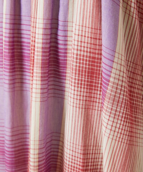 FREAK'S STORE(フリークスストア)の「【限定展開】インド チェック キャミ ワンピース(ワンピース・レディース・イエロー/オレンジ/グリーン/パープル/レッド/ブルー・フリ-)」の16枚目の写真