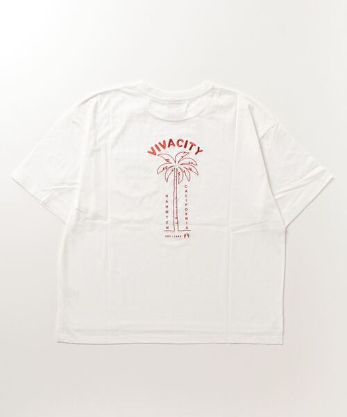 HANGTEN（ハンテン）の「【HANG TEN/ハンテン】PT TEE（Tシャツ/カットソー・レディース・チャコールグレー/ホワイト・L/M）」の11枚目の写真