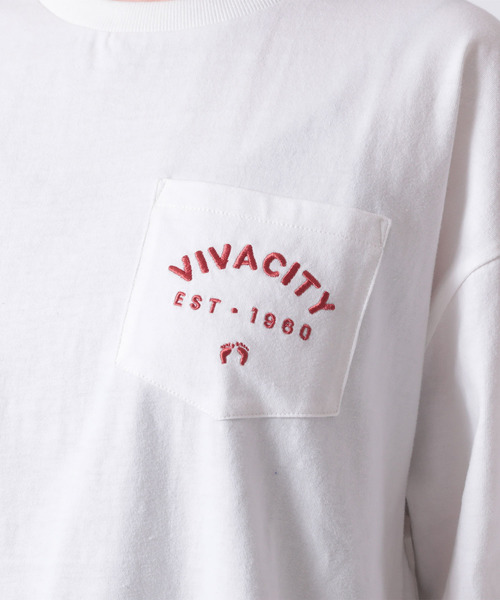 HANGTEN（ハンテン）の「【HANG TEN/ハンテン】PT TEE（Tシャツ/カットソー・レディース・チャコールグレー/ホワイト・L/M）」の10枚目の写真