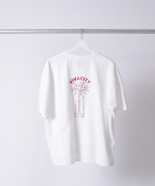 HANGTEN（ハンテン）の「【HANG TEN/ハンテン】PT TEE（Tシャツ/カットソー・レディース・チャコールグレー/ホワイト・L/M）」の6枚目の写真