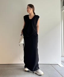 【emmi atelier】サマーパイルIラインスカート