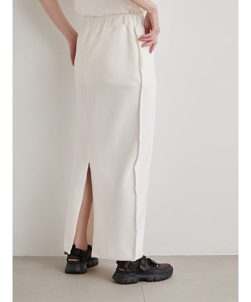 emmi（エミ）の「【emmi atelier】サマーパイルIラインスカート（スカート・レディース・アイボリー/ブラック・FREE）」の14枚目の写真