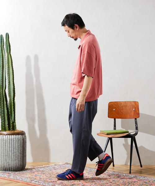 JOURNAL STANDARD relume（ジャーナルスタンダード　レリューム）の「CALIFORNIA DAMAGE ハーフジップスウェット半袖（Tシャツ/カットソー・メンズ・ブラック/モスグリーン/ベージュ系その他/バーガンディー・MEDIUM/LARGE）」の17枚目の写真