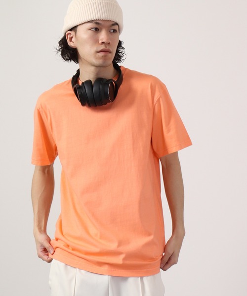 FUNALIVE(ファンアライブ)の「KONGOW ピグメント染め オーバーダイ 半袖Tシャツ(Tシャツ/カットソー・メンズ・ブラック/ネイビー/カーキ/サックスブルー/ナチュラル/アイボリー/オレンジ・S/M/L/LL)」の7枚目の写真