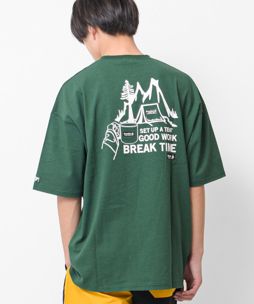RAT EFFECT(ラットエフェクト)の「BREAK TIMEビッグTシャツ(Tシャツ/カットソー・キッズ・ダークグリーン/オフホワイト/グレイッシュベージュ・130/150/170/120/140/160)」の3枚目の写真