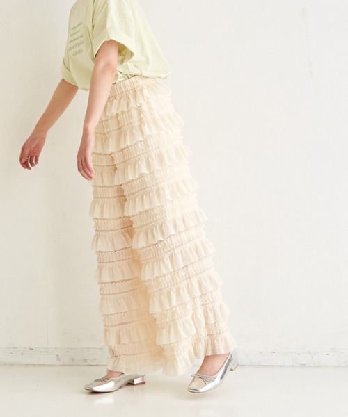 paravion（パラビオン）の「frill pants（その他パンツ・レディース・アイボリー/ブラック・FREE）」の13枚目の写真