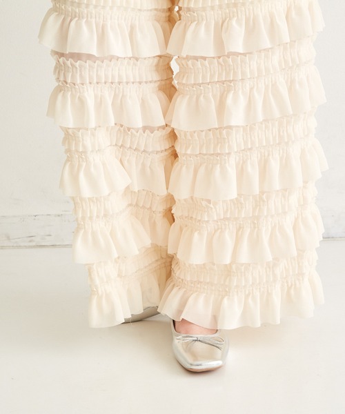 paravion（パラビオン）の「frill pants（その他パンツ・レディース・アイボリー/ブラック・FREE）」の17枚目の写真