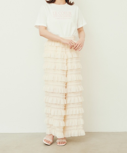 paravion（パラビオン）の「frill pants（その他パンツ・レディース・アイボリー/ブラック・FREE）」の19枚目の写真