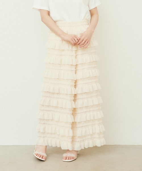 paravion（パラビオン）の「frill pants（その他パンツ・レディース・アイボリー/ブラック・FREE）」の20枚目の写真