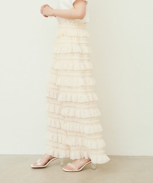 paravion（パラビオン）の「frill pants（その他パンツ・レディース・アイボリー/ブラック・FREE）」の21枚目の写真