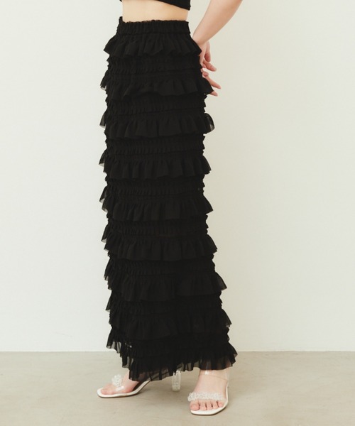 paravion（パラビオン）の「frill pants（その他パンツ・レディース・アイボリー/ブラック・FREE）」の6枚目の写真