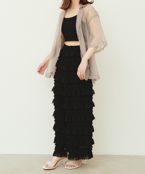 paravion（パラビオン）の「frill pants（その他パンツ・レディース・アイボリー/ブラック・FREE）」の10枚目の写真