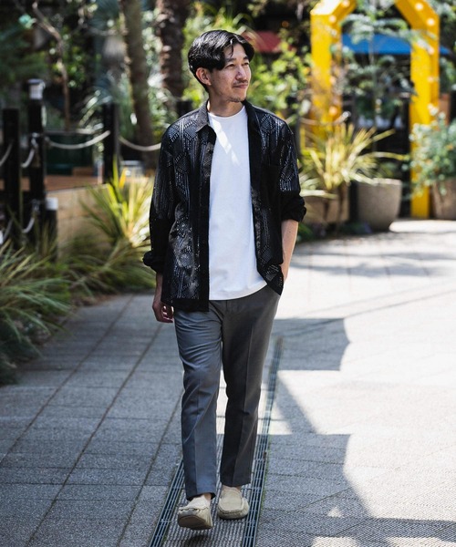 ITEMS URBANRESEARCH（アイテムズ アーバンリサーチ）の「エンブロイダリーレースシャツ（シャツ/ブラウス・メンズ・レッド系その他/ブラック/ブルー系その他/オフホワイト・LARGE/MEDIUM）」の18枚目の写真