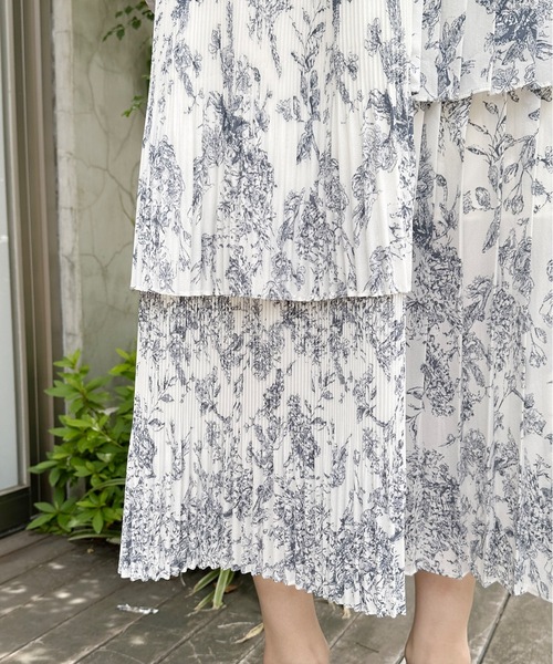 one way（ワンウェイ）の「ジョーゼットアシメプリーツスカート（スカート・レディース・ホワイト/ベージュ/ブラック/ホワイト系その他・FREE）」の20枚目の写真