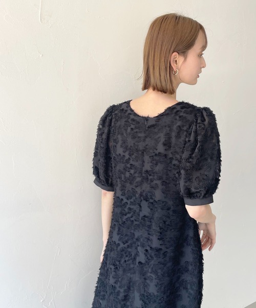 CLEIO（クレイオ）の「【CLEIO】フリンジジャガードワンピース（ドレス・レディース・アイボリー/ブラック・FREE）」の15枚目の写真