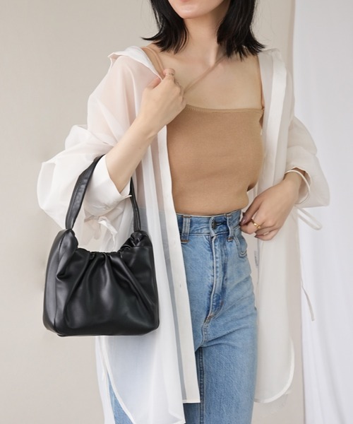 IAMUSE(アイアミューズ)の「シアーバックドロストシャツ S0980【IAMUSE】(シャツ/ブラウス・レディース・ネイビー/オフホワイト/グレー・FREE)」の11枚目の写真