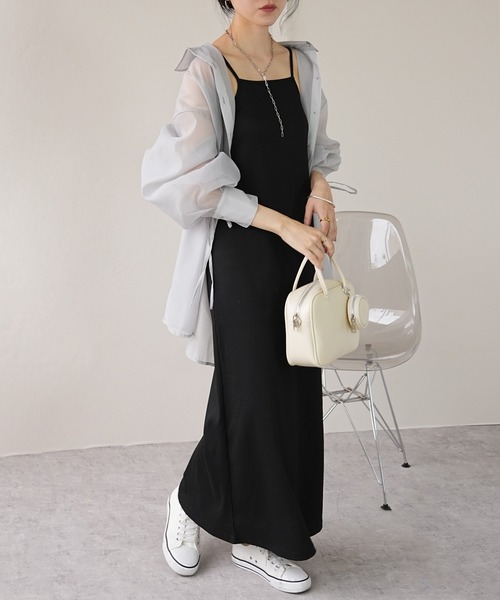 IAMUSE(アイアミューズ)の「シアーバックドロストシャツ S0980【IAMUSE】(シャツ/ブラウス・レディース・ネイビー/オフホワイト/グレー・FREE)」の22枚目の写真