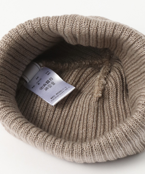 417 EDIFICE(フォーワンセブンエディフィス)の「ライト ニットビーニー(ニットキャップ/ビーニー・メンズ・ホワイト/ブラック/ベージュ・FREE)」の5枚目の写真
