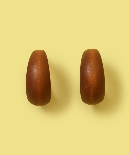 FOREVER 21（フォーエバー トゥエンティーワン）の「ウッドフープピアス（ピアス（両耳用）・レディース・ブルー/ブラウン/ホワイト系その他・FREE）」の9枚目の写真