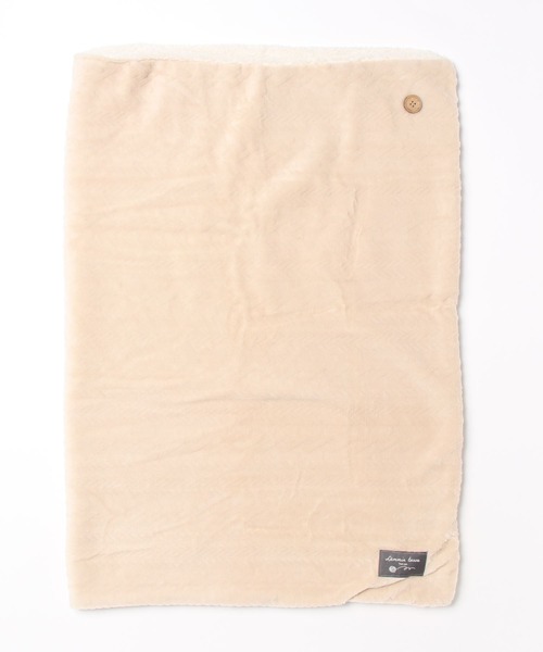 ALTROSE(アルトローズ)の「4WAY ニット編み マイクロ 裏ボア ブランケット S 膝掛け ひざ掛け(ブランケット・レディース・ブルーグリーン/イエロー/モカ/アイボリー・FREE)」の9枚目の写真