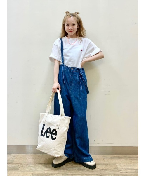 バーバリーブルーレーベル サロペットワイドパンツ BURBERRYブルー