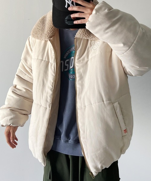 ヴィンテージ　スエード ボア襟 ブルゾン　ベージュ ヴィンテージ スエード ボア襟 ブルゾン ベージュ ヴィンテージ