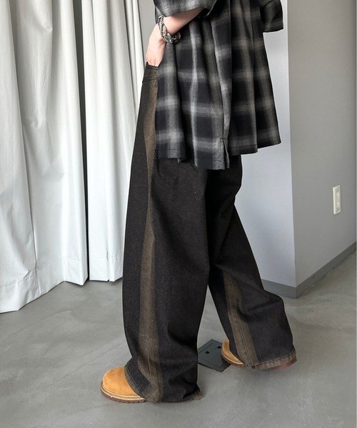 sedacle（セダクル）の「ブラストラインデニム（デニムパンツ・メンズ・ブラック/インディゴブルー・SMALL/MEDIUM/LARGE）」の3枚目の写真