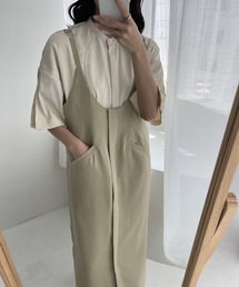 lawgy | front pocket jumper skirt(ジャンパースカート)