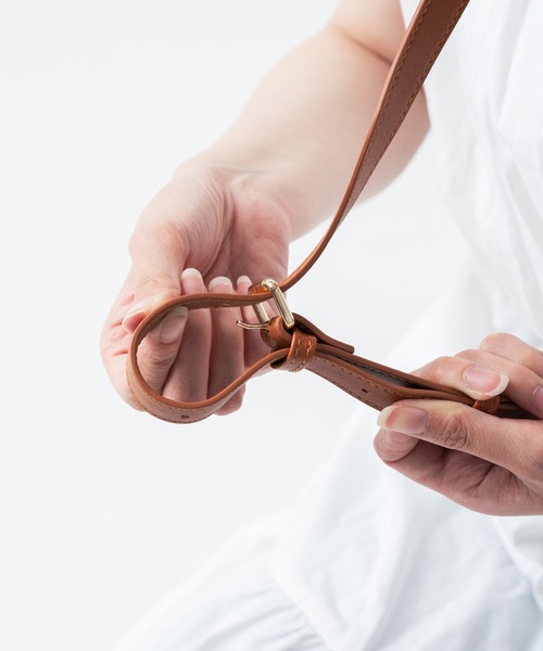 MURA(ムラ)の「PU(合成皮革) スクエア 高見え ショルダーベルト付き ミニ トートショルダー(ショルダーバッグ・レディース・ブラック/グレー/キャメル/ネイビー/ダークブラウン/ベージュ・FREE)」の22枚目の写真