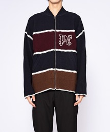 Palm Angels | PA MONOGRAM STRIPED KNIT JKT(その他アウター)