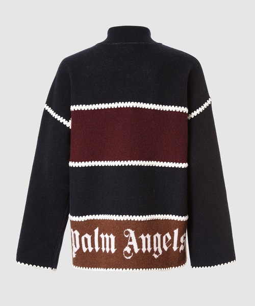 Palm Angels(パームエンジェルス)の「PA MONOGRAM STRIPED KNIT JKT(その他アウター・メンズ・ネイビー系・M)」の3枚目の写真