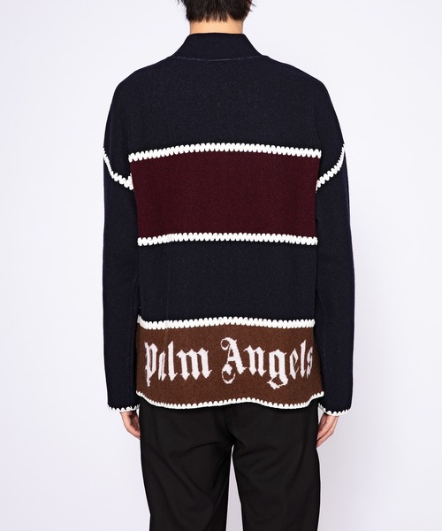 Palm Angels(パームエンジェルス)の「PA MONOGRAM STRIPED KNIT JKT(その他アウター・メンズ・ネイビー系・M)」の7枚目の写真