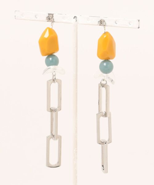 tone(トーン)の「【Astyle】シルバーチェンロングピアス(MA)(ピアス(両耳用)・レディース・シルバー・FREE)」の5枚目の写真