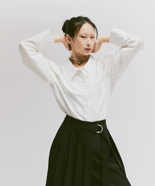 FEKETE（フェケテ）の「BIG HEART CHOKER / ビッグメタルハートチョーカー（ネックレス・レディース・ブラック/ホワイト・FREE）」の4枚目の写真