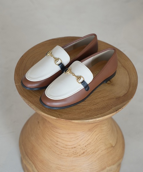 Juze（ジュゼ）の「【HARUTA】【晴雨兼用・抗菌防臭】ソフトビットローファー（ローファー・レディース・オフホワイト/ブラウン系その他3/ブラウン/ブラック・22.5cm/23.5cm/24.5cm/23.0cm/24.0cm/25.0cm）」の4枚目の写真