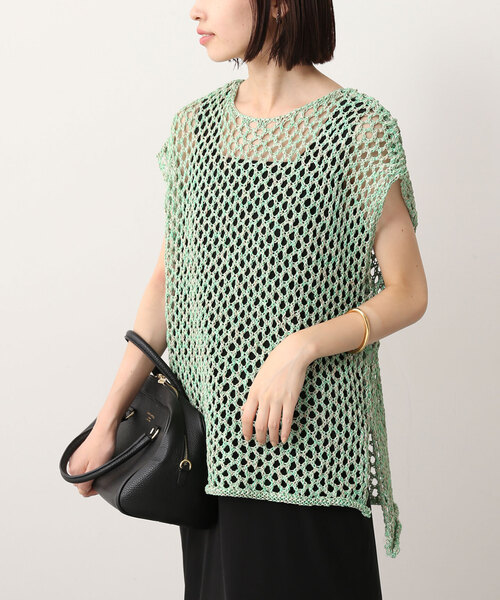 SLOBE IENA（スローブイエナ）の「カラーメッシュニットプルオーバー