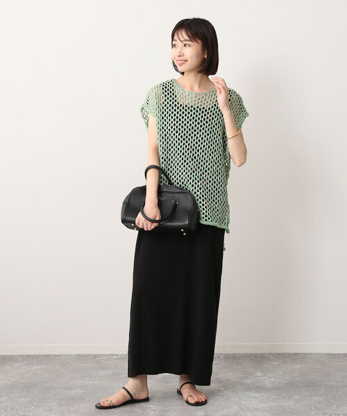 SLOBE IENA（スローブイエナ）の「カラーメッシュニットプルオーバー