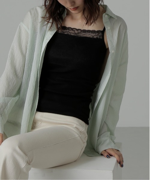 FREE'S MART(フリーズマート)の「テレコレースキャミソール(キャミソール・レディース・ベージュ/ホワイト/ブラック・FREE)」の3枚目の写真