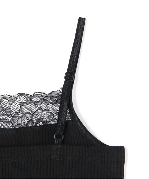 FREE'S MART(フリーズマート)の「テレコレースキャミソール(キャミソール・レディース・ベージュ/ホワイト/ブラック・FREE)」の6枚目の写真