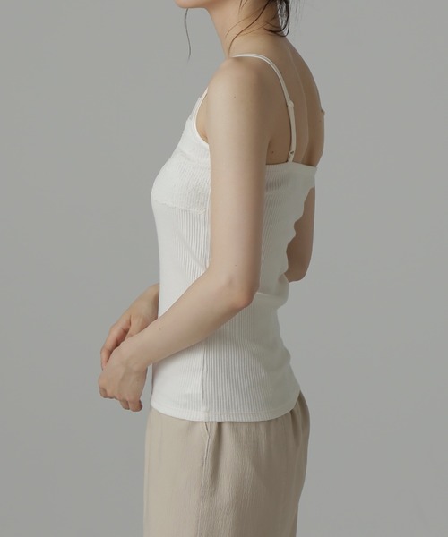 FREE'S MART(フリーズマート)の「テレコレースキャミソール(キャミソール・レディース・ベージュ/ホワイト/ブラック・FREE)」の16枚目の写真